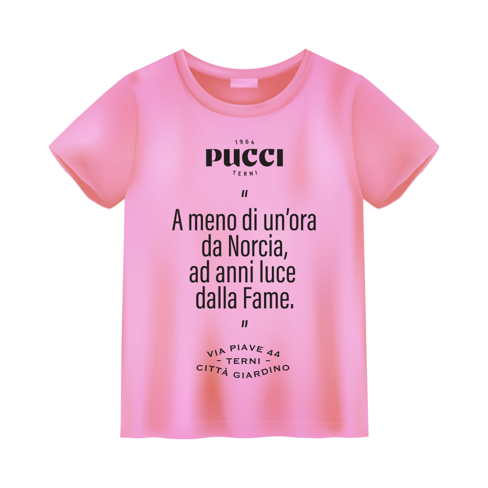 T-Shirt &quot;Norcia&quot; Rosa